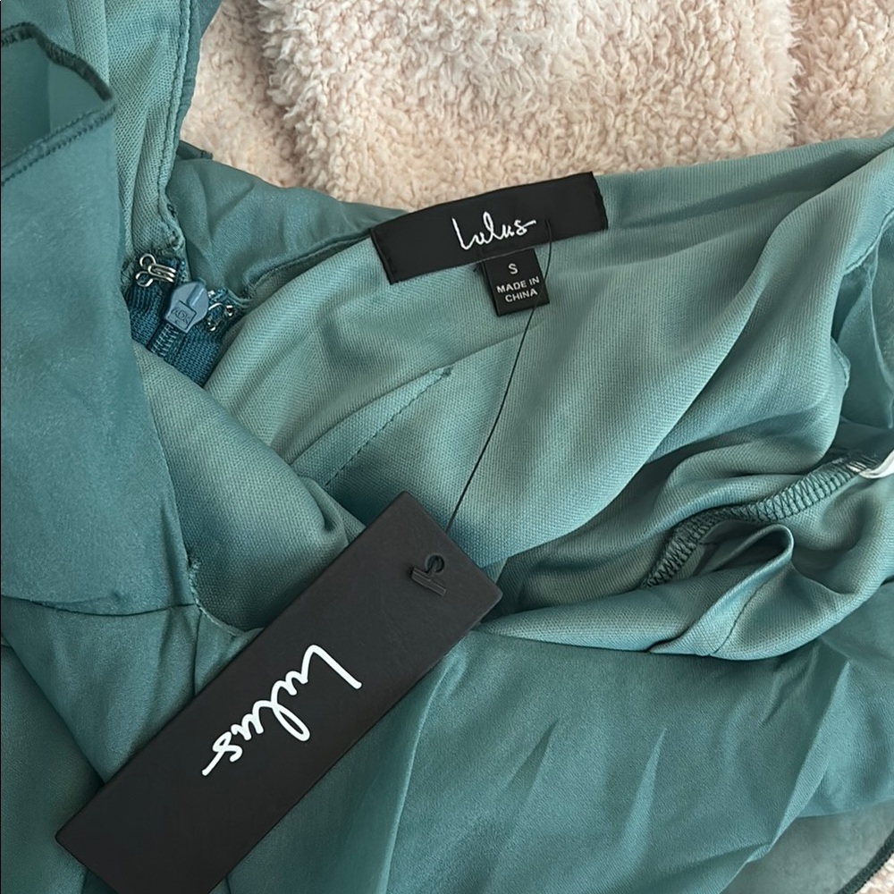 Lulus Asymmetrical Ruffled Midi Dress - Picture 7 of 8